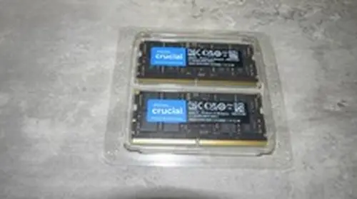 Crucial 32 GB PC5-44800 (DDR5-5600) 1Rx8 Laptop RAM Kit CT16G56C46S5.M8H1