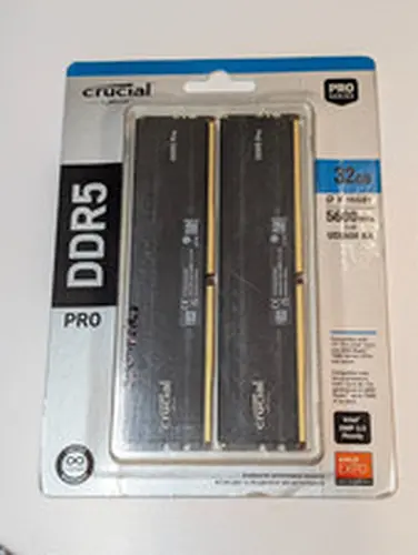 Crucial Pro 32GB 2x16GB DDR5 5600 CL46 Intel XMP AMD EXPO Desktop RAM Kit