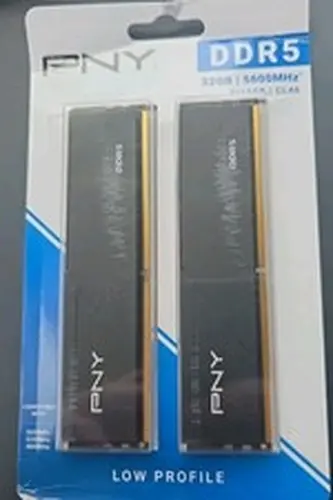PNY Low Profile 32GB 2x16GB DDR5 5600 CL46 Desktop Memory RAM QUAD XMP 1.35V