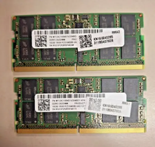 Micron 32GB DDR5-6400 CSODIMM Laptop Memory PC5-51200 (2x16GB) RAM