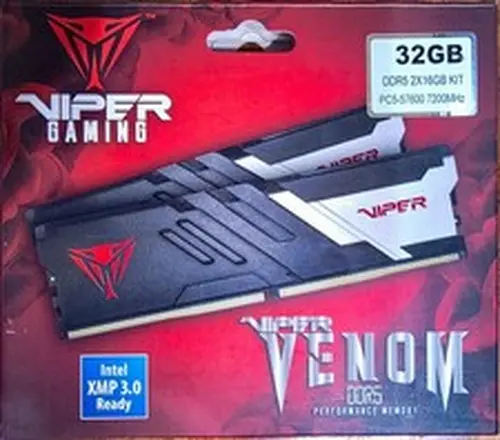 Patriot Viper Venom 32GB (2 x 16GB) PC5-57600 (DDR5-7200) UDIMM Memory...