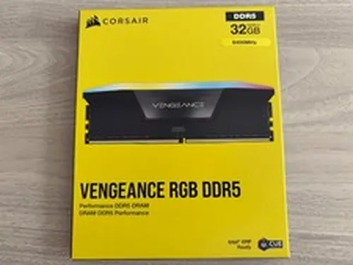 CORSAIR Vengeance RGB 32GB (2 x 16GB) DDR5 6400 (PC5 51200) CL36 Intel XMP Ready