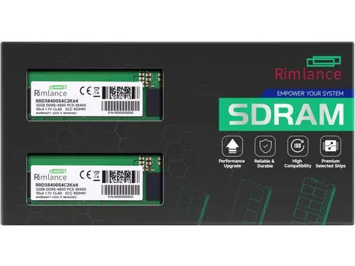 RIMLANCE 64GB(2x32GB) DDR5 4800MHz PC5-38400 1Rx4 1.1V 288-PIN ECC Registered RDIMM Server Memory KIT