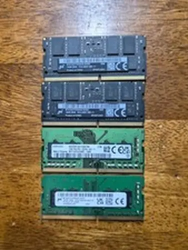 Lot of 4 16GB DDR4 PC4 Laptop RAM Memory