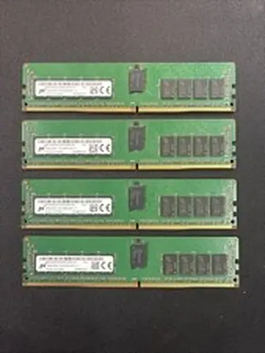 Micron 16GB 2Rx8 DDR4 PC4-2666V-RE1-11 Memory Server RAM. 4 Pieces, 64GB Total