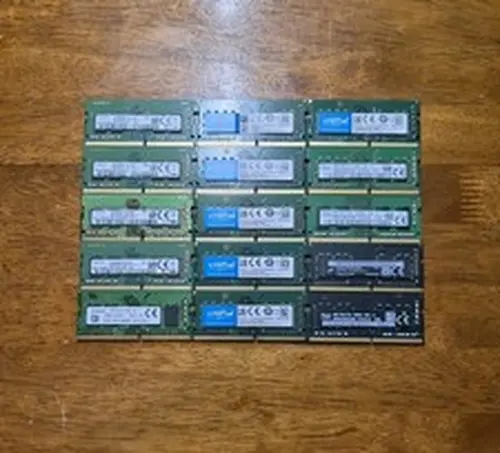 Lot of 15 Mixed Laptop RAM DDR4 8GB Samsung Hynix Micron Crucial Kingston
