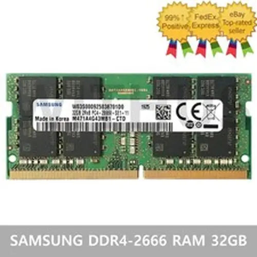 SAMSUNG DDR4-2666 PC4-21300 SO-DIMM Laptop Memory RAM 32GB