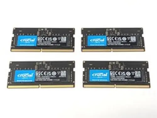 Lot of 4 8GB Crucial DDR5 PC5-5200 SODIMM Laptop RAM Memory