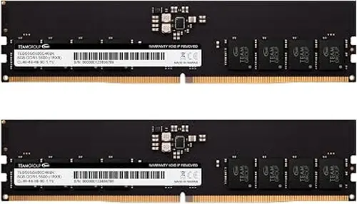 TEAMGROUP Elite DDR5 16GB Kit (2x8GB) 5600Mhz PC5-44800 CL46 Non-ECC Unbuffered UDIMM 288 Pin PC Computer Desktop Memory Module Ram Supports Intel & AMD TED516G5600C46DC01