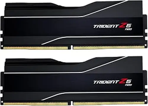 G.SKILL Trident Z5 Neo Series DDR5 RAM (AMD Expo) 64GB (2x32GB) 6000MT/s CL32-38-38-96 1.40V Desktop Computer Memory U-DIMM - Matte Black (F5-6000J3238G32GX2-TZ5N)