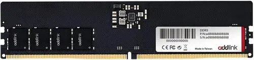 Addlink AddGame Spider P5 DDR5 RAM 16GB 5600MHz CL46 UDIMM 288-Pin 1.1V Single Rank Desktop Computer Memory Module, Supports Intel and AMD Desktop Platforms (ad16GB56C46P5U)