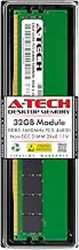 A-Tech 32GB RAM for Dell EBT2250 Tower Plus | DDR5 5600MHz PC5-44800 DIMM 2Rx8 1.1V 288-Pin Non-ECC UDIMM Memory Upgrade