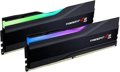 G.SKILL Trident Z5 RGB Series DDR5 RAM (Intel XMP 3.0) 32GB (2x16GB) 6800MT/s CL34-45-45-108 1.40V Desktop Computer Memory U-DIMM - Matte Black (F5-6800J3445G16GX2-TZ5RK)