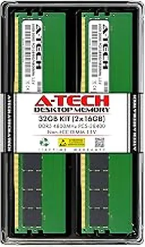 A-Tech 32GB (2 x 16GB) RAM for Dell XPS 8950 | DDR5 4800MHz DIMM PC5-38400 288-Pin Non-ECC Memory Upgrade Kit