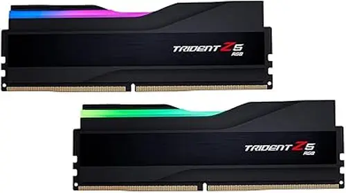 G.SKILL Trident Z5 RGB Series DDR5 RAM (Intel XMP 3.0) 48GB (2x24GB) 8200MT/s CL40-52-52-131 1.35V Desktop Computer Memory U-DIMM - Matte Black (F5-8200J4052F24GX2-TZ5RK)