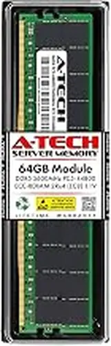 A-Tech 64GB RAM Replacement for Micron MTC40F2046S1RC56BD1 | DDR5 5600MHz PC5-44800R EC8 RDIMM 2Rx4 1.1V 288-Pin ECC Registered Server Memory Module (MTC40F2046S1RC56BD1-ATC)
