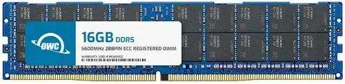 OWC 16GB DDR5 5600 PC5-44800 CL46 1Rx8 288-pin 1.1V ECC Registered RDIMM Memory RAM Module Upgrade for Select Workstations or Servers