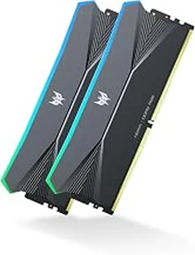 Acer Predator Hera DDR5 RGB RAM 32GB (16GBx2) 6800MHz CL32 Comptuer Memory (PC5-54400) AMD EXPO Intel XMP Compatible, Black - BL.9BWWR.484