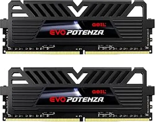 GeIL EVO Potenza AMD/Intel 32GB (2x16GB) 288-Pin PC RAM DDR4 3200 (PC4 25600) Desktop Memory Model GAPB432GB3200C18ADC