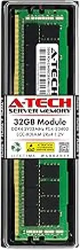 A-Tech 32GB RAM Replacement for Samsung M393A4K40BB3-CVF | DDR4 2933MHz PC4-23400R ECC RDIMM 2Rx4 1.2V 288-Pin Registered Server Memory Module (M393A4K40BB3-CVF-ATC)