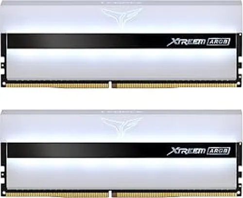 TEAMGROUP T-Force XTREEM ARGB 3600MHz CL18 16GB (2x8GB) PC4-28800 Dual Channel DDR4 DRAM Desktop Gaming Memory Ram (White) - TF13D416G3600HC18JDC01