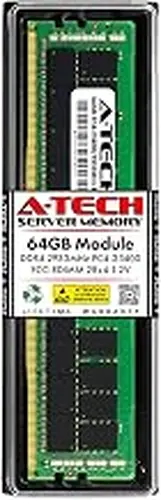 A-Tech 64GB Replacement for Samsung M393A8G40AB2-CVF - DDR4 2933MHz PC4-23400 ECC Registered RDIMM 288-Pin 2Rx4 1.2V - Single Server Memory RAM Stick (M393A8G40AB2-CVF-ATC)