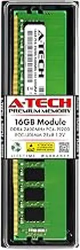 A-Tech 16GB Replacement for Hynix HMA82GU7AFR8N-UH - DDR4 PC4-19200 2400MHz ECC Unbuffered UDIMM - Single Server Memory RAM Stick (HMA82GU7AFR8N-UH-ATC)