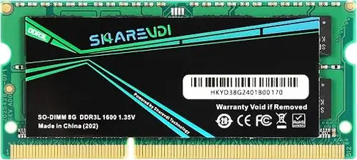 1.35V 204-pin Non-ECC SODIMM Laptop Notebook Mini Computer RAM Memory Module Easy to Upgrade (DDR3-8GB)