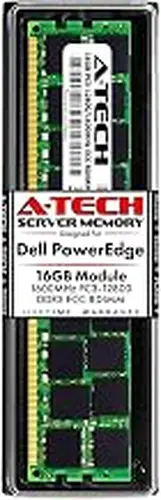 A-Tech 16GB RAM for Dell PowerEdge R320, R420, R420XR, R520, R620, R720, R720XD, R820, R920 | DDR3 1600MHz ECC-RDIMM PC3-12800 2Rx4 1.5V ECC Registered DIMM Server Memory Upgrade Module