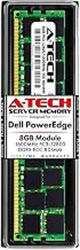 A-Tech 8GB RAM for Dell PowerEdge T320, T420, T620 Tower Servers | DDR3 1600MHz ECC-RDIMM PC3-12800 2Rx4 1.5V 240-Pin ECC Registered DIMM Server Memory Upgrade Module