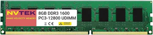 8GB (1X8GB) DDR3 1600MHz PC3-12800 UDIMM 2Rx8 1.35V 240-PIN Non-ECC Unbuffered Desktop PC Computer Memory