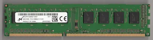 Micron 4GB DDR3 1Rx8 PC3-12800U MT8JTF51264AZ-1G6E1 Desktop RAM Memory