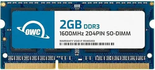 OWC 2GB DDR3 1600 PC3-12800 CL11 1Rx8 204-pin 1.5V Non-ECC SODIMM Memory RAM Module Compatible with Synology NAS DS1512+ DS1513+ DS1812+ DS1813+ DS2413+