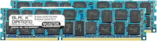 8GB 2X4GB Memory RAM for HP Workstation Series Z800 (ECC Reg.) 240pin PC3-10600 1333MHz DDR3 RDIMM Memory Module Upgrade