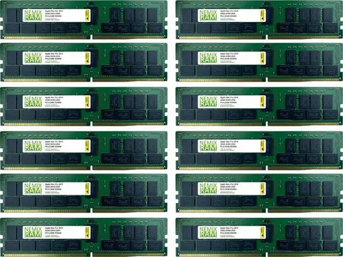 NEMIX RAM 384GB (12X32GB) DDR4 2933MHZ PC4-23400 2Rx4 1.2V 288-PIN ECC RDIMM Registered Server Memory KIT Compatible with Apple Mac Pro 2019 7,1