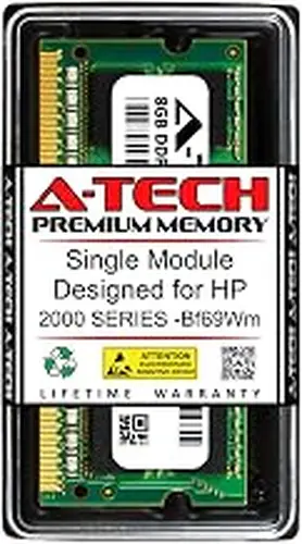 A-Tech 8GB RAM for HP 2000 Series -BF69WM | DDR3 1600MHz SODIMM PC3-12800 204-Pin Non-ECC Memory Upgrade Module