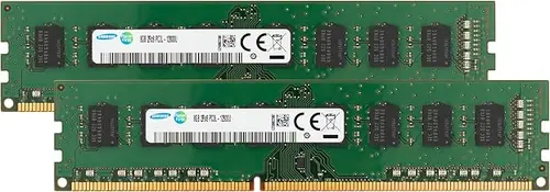 Samsung 16GB (2x8GB) DDR3/DDR3L 1600MHz PC3L-12800 (PC3-12800) CL11 UDIMM 2Rx8 Dual Rank 1.35V Non-ECC DIMM 240-Pin Desktop PC RAM Memory
