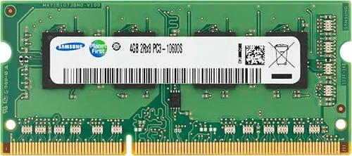 Samsung 4GB DDR3 1333MHz PC3-10600 CL9 SODIMM 2Rx8 Dual Rank 1.5V 204-Pin Laptop, Notebook RAM Memory