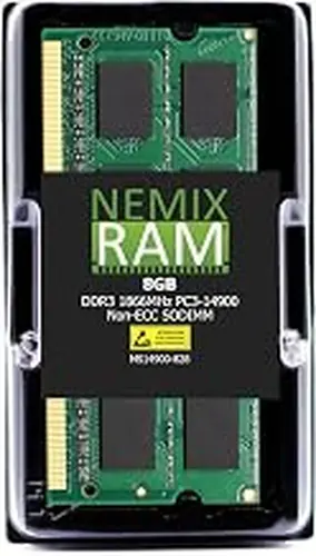 NEMIX RAM 8GB (1X8GB) DDR3 1866MHz PC3-14900 2Rx8 1.35V 204-PIN Non-ECC SODIMM Laptop PC Memory
