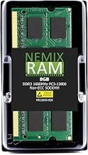 NEMIX RAM 8GB (1X8GB) DDR3 1600MHZ PC3-12800 2Rx8 1.35V 204-PIN Non-ECC SODIMM Compatible with Synology Rackstation Diskstation RAM1600DDR3L-8GB NAS Memory