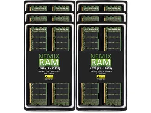 NEMIX RAM 256GB (4X64GB) DDR4 2666MHZ PC4-21300 4Rx4 1.2V 288-PIN ECC LRDIMM Load Reduced Server Memory KIT Compatible with Apple Mac Pro 2019...
