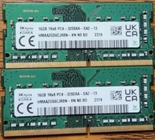 SK Hynix 32GB (16GBx2) DDR4 3200MHz SODIMM Laptop Memory
