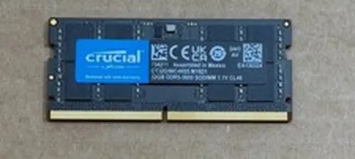Crucial 64GB (2x32GB) DDR5 RAM 5600MHz Laptop Memory CT32G56C46S5