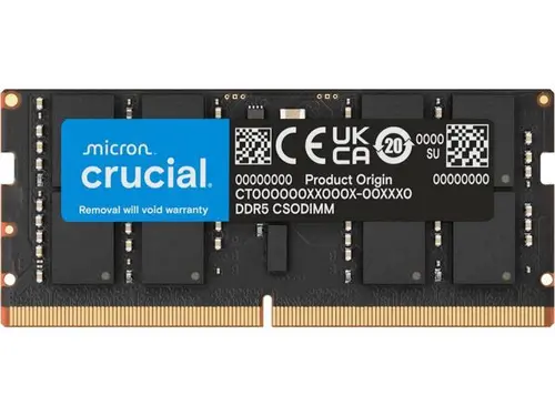 Crucial CT16G64C52CS5 16GB DDR5-6400 CSODIMM Faster Next-Gen support for Ai, Laptop Memory