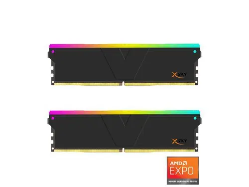 V-COLOR Manta XSky DDR5 32GB (2x16GB) 6000MHz CL36 1.35V SK Hynix Original IC RGB Gaming Desktop Memory Module Black, for AMD EXPO (TMXSAL1660836KWK)