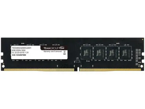 Team Elite 8GB 288-Pin PC RAM DDR4 3200 (PC4 25600) Desktop Memory Model TED48G3200C2201