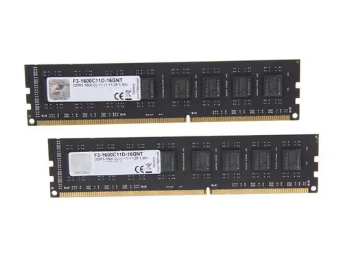 G. SKILL Value 16GB (2 x 8GB) 240-Pin PC RAM DDR3 1600 (PC3 12800) Desktop Memory Model F3-1600C11D-16GNT