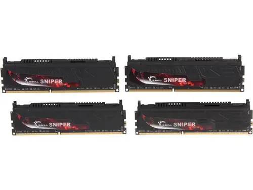 G. SKILL Sniper Series 16GB (4 x 4GB) DDR3 2400 (PC3 19200) Desktop Memory Model F3-2400C11Q-16GSR