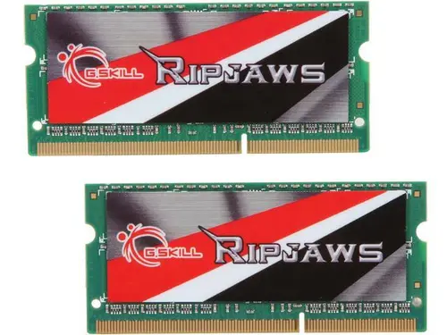 G. SKILL Ripjaws Series 8GB (2 x 4GB) 204-Pin DDR3 SO-DIMM DDR3L 1600 (PC3L 12800) Laptop Memory Model F3-1600C11D-8GRSL