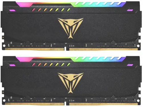 Patriot Viper Steel RGB 16GB (2 x 8GB) 288-Pin PC RAM DDR4 3200 (PC4 25600) Desktop Memory Model PVSR416G320C8K